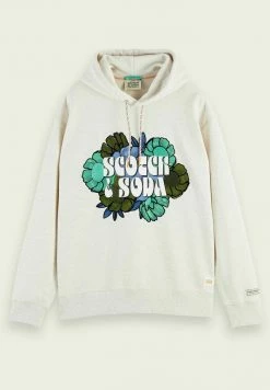 SCOTCH & SODA GRAPHIC REGULAR-FIT HOODIE - Sweat à Capuche - Grey Melange -Scotch & Soda Soldes 3e5ef64f485c4e37b994a5ecee75ee19