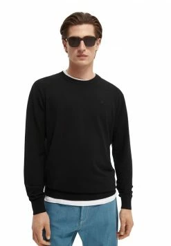 Scotch & Soda CLASSIC CREWNECK - Pullover - Black