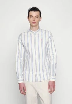 Scotch & Soda SLIM FIT OXFORD - Chemise - Beige/dark Blue -Scotch & Soda Soldes 40c72f5948d54e4b9f423e90b344942b