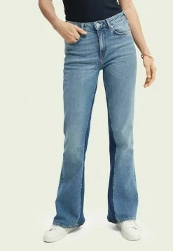 Scotch & Soda THE CHARM PEACE - Jean Flare - Peace Of Blauw