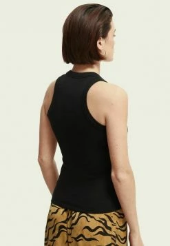 Scotch & Soda MERCERIZED RACER - Débardeur - Black 9 Scotch & Soda MERCERIZED RACER - Débardeur - Black -Scotch & Soda Soldes 41edcb84266847b3810748ed4902291b