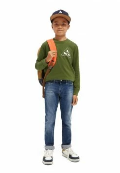 Scotch & Soda LONG SLEEVED ARTWORK - T-shirt à Manches Longues - Military