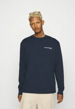 Scotch & Soda LONGSLEEVE TEE WITH CHEST PRINT - T-shirt à Manches Longues - Night