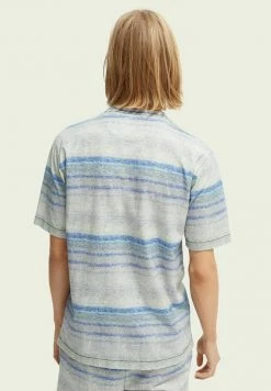 Scotch & Soda MELANGE EFFECT - T-shirt Imprimé - Blue/light Grey -Scotch & Soda Soldes 42bc5a39cd50405e9a69dcf456e34724