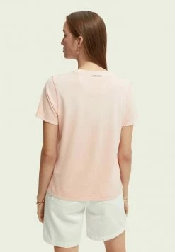 Scotch & Soda Relaxed-fit - T-shirt Imprimé - Cadillac Pink -Scotch & Soda Soldes 440a25507dfb44c49deb016e85968b92
