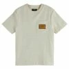 Scotch & Soda RELAXED FIT - T-shirt Imprimé - Ecru