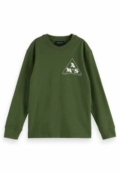 Scotch & Soda LONG SLEEVED ARTWORK - T-shirt à Manches Longues - Military -Scotch & Soda Soldes 47744fa521944c45815a0b7ee1bbc47c