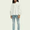 Scotch & Soda WIDE SLEEVE ORGANIC - Chemisier - Off White