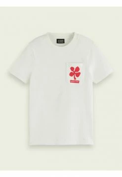 Scotch & Soda T-shirt Imprimé - White