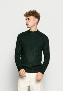 Scotch & Soda SOFT CREWNECK PULL WITH HIGHER COLLAR - Pullover - Arctic Teal Melange