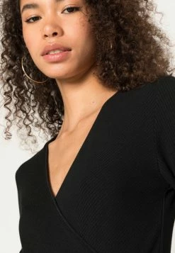 Scotch & Soda LONG SLEEVED BLENDWRAPOVER - T-shirt à Manches Longues - Black -Scotch & Soda Soldes 4906c3afc1c449dfb6d95f3ecf41218c