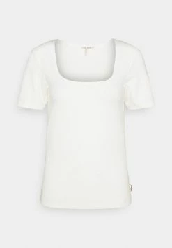 Scotch & Soda FITTED SQUARE NECK TEE - T-shirt Basique - Ecru