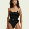 Scotch & Soda STRUCTURED - Maillot De Bain - Black