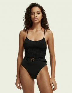 Scotch & Soda STRUCTURED - Maillot De Bain - Black