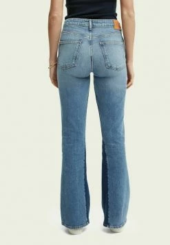Scotch & Soda THE CHARM PEACE - Jean Flare - Peace Of Blauw -Scotch & Soda Soldes 4a7e207a69fc431abca271289e0ba2d6