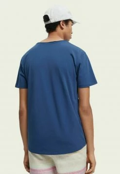 Scotch & Soda T-shirt Basique - Blue 8 Scotch & Soda T-shirt Basique - Blue -Scotch & Soda Soldes 4ab07e06f49e4457a14cca2ae0ec6c9d