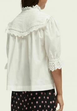 Scotch & Soda Blouse - White 12 Scotch & Soda Blouse - White -Scotch & Soda Soldes 4b38592a5c684230bd597905f9e6c146