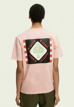Scotch & Soda GRAPHIC - T-shirt Imprimé - Cadillac Pink -Scotch & Soda Soldes 4b8e38513da841e29db294dc54af564a