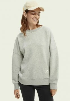 Scotch & Soda LOOSE-FIT GRAPHIC - Sweatshirt - Grey Melange