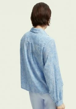 Scotch & Soda Chemisier - Blue -Scotch & Soda Soldes 4cb25c6d8f2243d8862e5e36853996bf