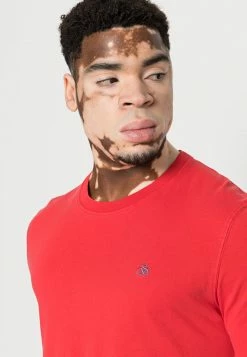 Scotch & Soda GARMENT DYED CREWNECK TEE WITH EMBROIDERY LOGO - T-shirt Basique - Arizona Red -Scotch & Soda Soldes 4cf7aef1f1794548ac60e7f53f461343