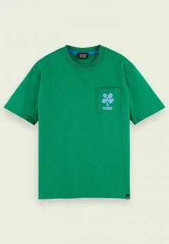 Scotch & Soda T-shirt Imprimé - Highlight Green -Scotch & Soda Soldes 4d1c675ea7f14e5583dda0e997842490
