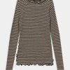 Scotch & Soda LONG SLEEVED STRIPED RUFFLE - T-shirt à Manches Longues - Multi-coloured