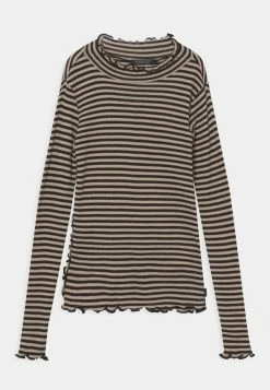 Scotch & Soda LONG SLEEVED STRIPED RUFFLE - T-shirt à Manches Longues - Multi-coloured