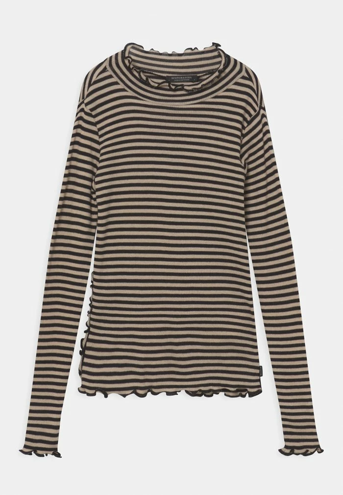 Scotch & Soda LONG SLEEVED STRIPED RUFFLE - T-shirt à Manches Longues - Multi-coloured 1 Scotch & Soda LONG SLEEVED STRIPED RUFFLE - T-shirt à Manches Longues - Multi-coloured