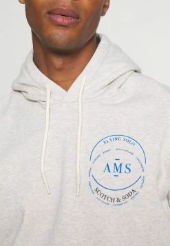 Scotch & Soda HOODED WITH CHEST ARTWORK - Sweatshirt - Grey Melange -Scotch & Soda Soldes 4d4a358ce2cb481ca9eb8365331e167a