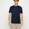Scotch & Soda CLASSIC PATTERNED CREWNECK - T-shirt Imprimé - Dark Blue