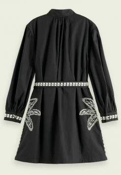 Scotch & Soda EMBROIDERED - Robe De Jour - Black -Scotch & Soda Soldes 4e5a9127e4d54ddb9e8c4b389fc3a6b8