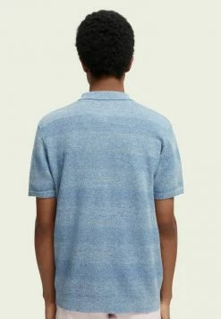 Scotch & Soda Polo - Blue Melange -Scotch & Soda Soldes 4e765625e4b443fd84d3f736b3da560c
