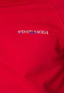 Scotch & Soda CREWNECK LOGO UNISEX - Sweatshirt - Arizona Red -Scotch & Soda Soldes 4efe99cd5b204caabfef09bea7802e5d