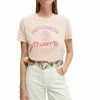 Scotch & Soda Relaxed-fit - T-shirt Imprimé - Cadillac Pink