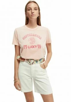 Scotch & Soda Relaxed-fit - T-shirt Imprimé - Cadillac Pink