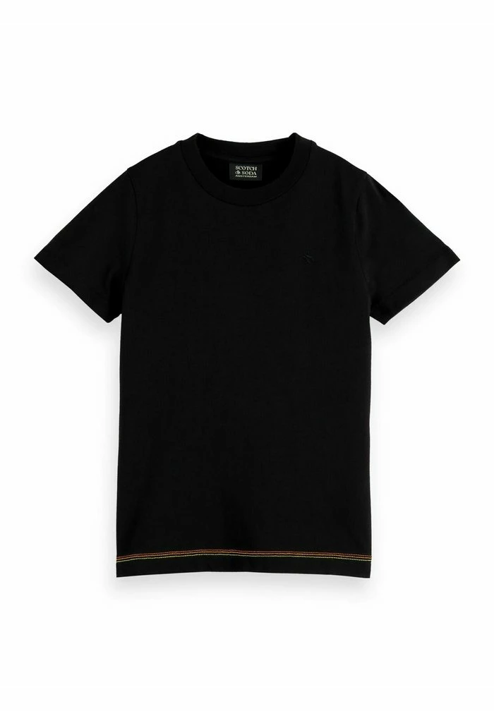 Scotch & Soda T-shirt Basique - Black 1 Scotch & Soda T-shirt Basique - Black