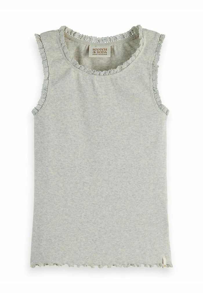 Scotch & Soda Débardeur - Grey Melange 1 Scotch & Soda Débardeur - Grey Melange