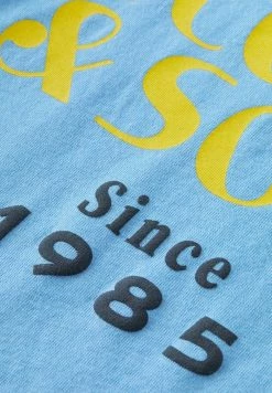 Scotch & Soda REGULAR FIT SHORT SLEEVED ARTWORK - T-shirt Imprimé - Ocean Blue -Scotch & Soda Soldes 52253d1424af4c31bcb3a846a5158815