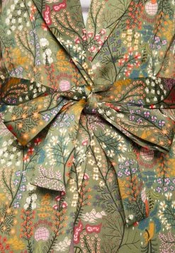 Scotch & Soda PRINTED BELTED SINGLE BREASTED - Blazer - Mottled Olive -Scotch & Soda Soldes 522f90cf49e644af9aa4792e51b9ed8e