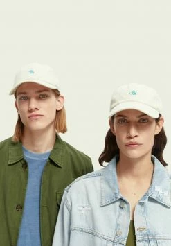 Scotch & Soda UNISEX TWILL - Casquette - White Sand