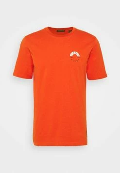 Scotch & Soda LOGO CREWNECK TEE - T-shirt Imprimé - Chili Pepper