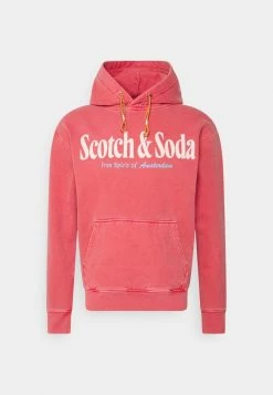 Scotch & Soda COLOURFUL ARTWORK HOODED - Sweatshirt - Hollywood Flame