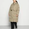 Scotch & Soda QUILTED BELTED DOUBLE BREASTED COAT WITH REPREVE FILLING - Veste D'hiver - Stone
