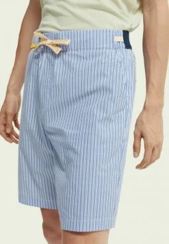 Scotch & Soda FAVE POPLIN - Short - Blue -Scotch & Soda Soldes 56965c221e9c4e8ab51fd1a139cebcbb