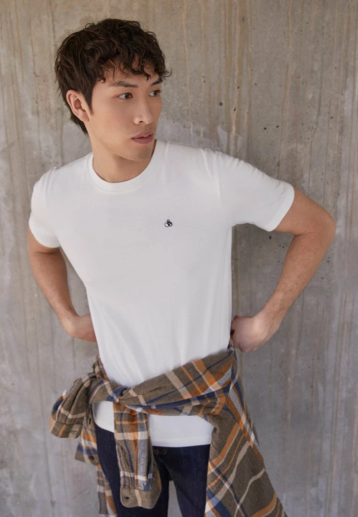 Scotch & Soda CREWNECK - T-shirt Basique - White 4 Scotch & Soda CREWNECK - T-shirt Basique - White – Image 4