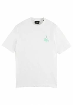 Scotch & Soda GRAPHIC - T-shirt Imprimé - White -Scotch & Soda Soldes 58d1935a54984736bcadc0e8d56968de