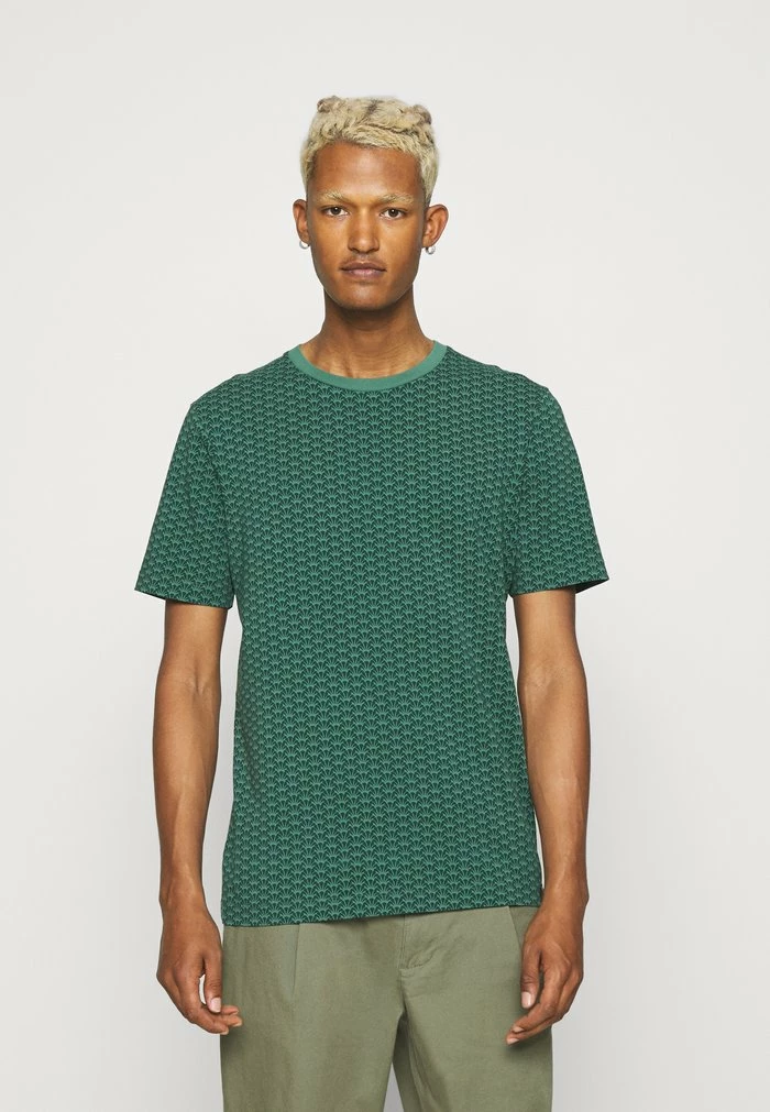 Scotch & Soda CLASSIC CREWNECK TEE - T-shirt Imprimé - Dark Green 1 Scotch & Soda CLASSIC CREWNECK TEE - T-shirt Imprimé - Dark Green