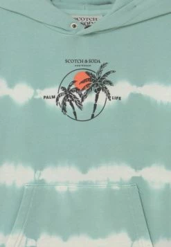 Scotch & Soda SUBTLE TIE-DYE CHEST ARTWORK HOODIE - Sweatshirt - Seafoam -Scotch & Soda Soldes 590c1ee95654437cab216dc0f4d62cd8