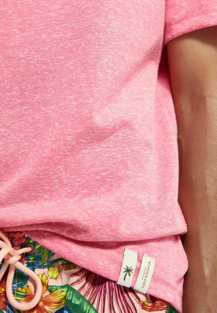 Scotch & Soda GRAPHIC - T-shirt Imprimé - Magenta Melange 4 Scotch & Soda GRAPHIC - T-shirt Imprimé - Magenta Melange – Image 4